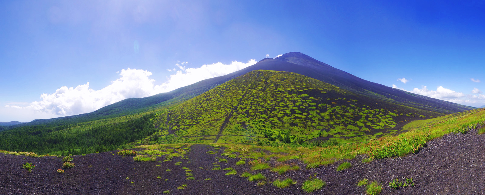 ��c�ˉ��ˎR���t�߂���̕x�m�R�ƕ�i�R�Ɠ�c�ˏ��