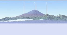 富士二鳥台座制作中
