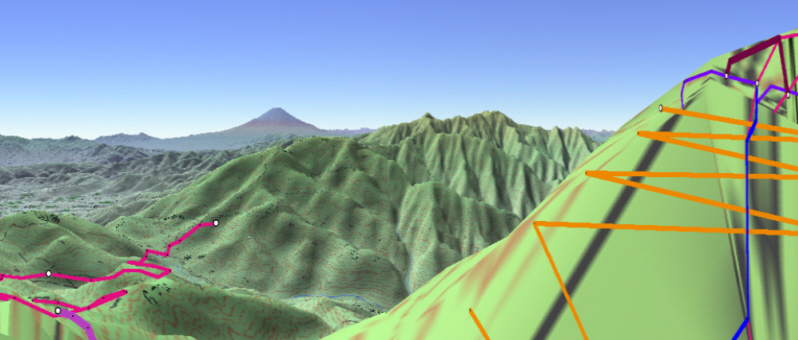 「二十六丁目来迎谷」からの富士山