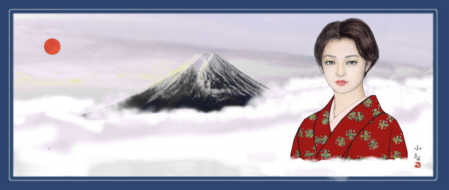 小夜と富士山　　三ツ峠山から