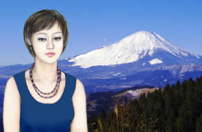 翔と富士山　　高松山から　３