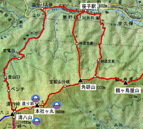 清八山登山コース