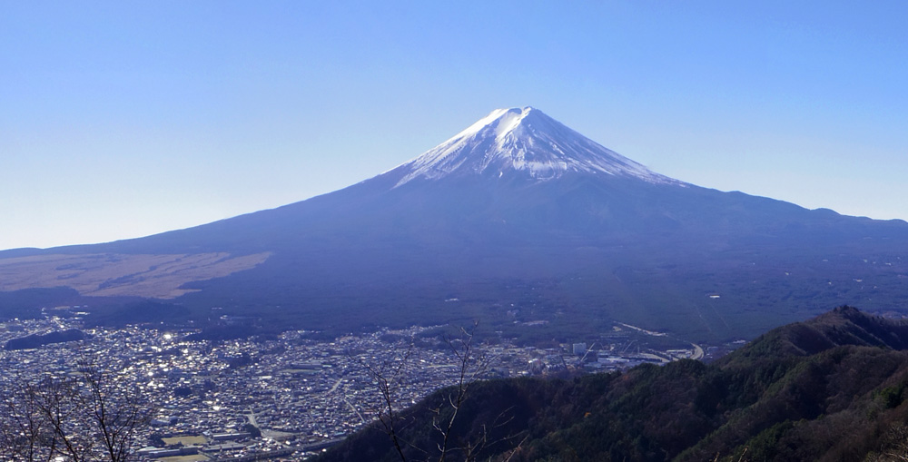 新倉山分岐からの富士山