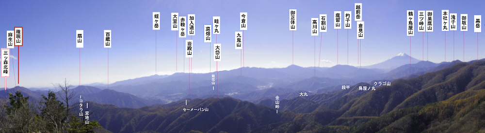 富士山と権現山