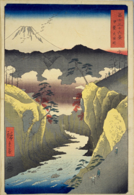 「富士三十六景 甲斐犬目峠」