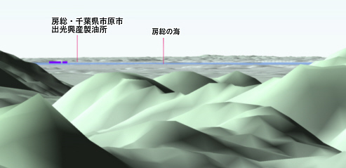 君恋温泉からの房総の海