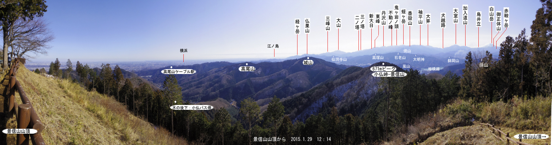 �i�M�R����̕x�m�R�������W�]�̎R������