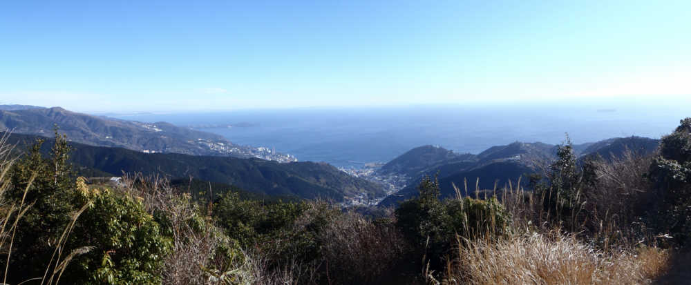 相模湾が見える見晴の良いところ