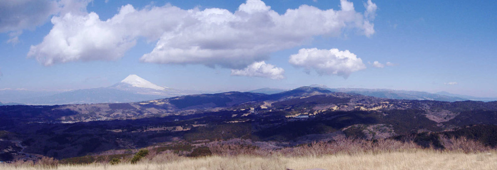 巣雲山からの富士山がいる大展望　愛鷹連峰　神山　塔ノ岳　大山