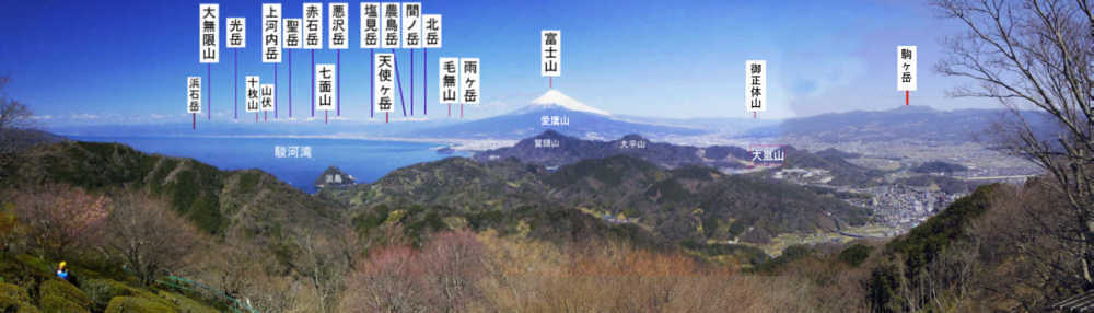 富士山と大嵐山　（葛城山から　2014.3.2210：41）