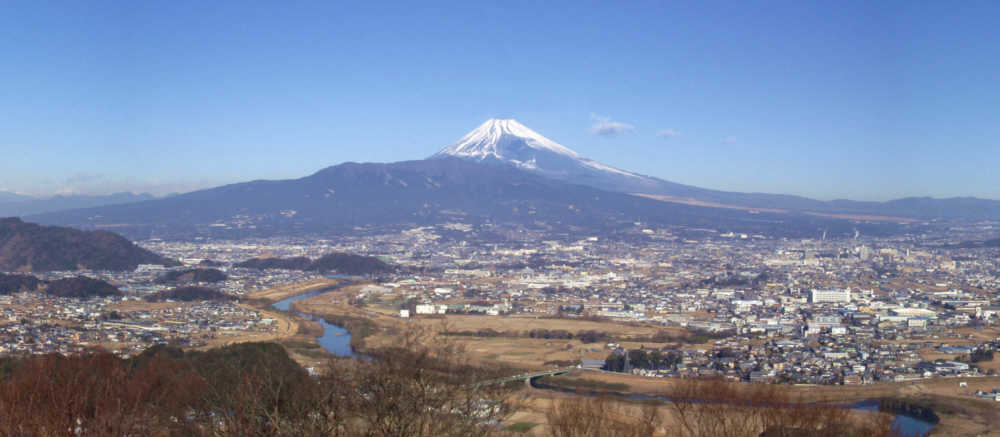 大嵐山(日守山)展望台からの富士山