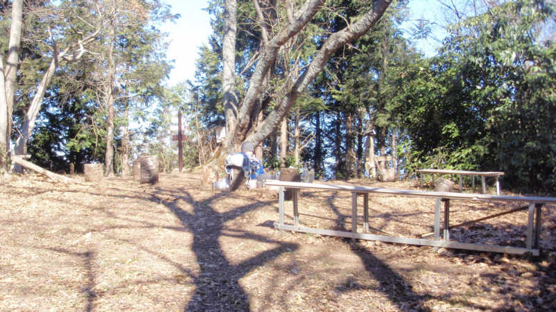 大平山からは富士山が見えませんでした。1998年には樹木の間から富士山が見えています。