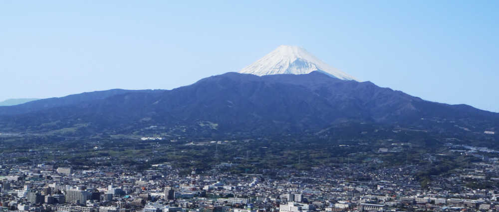 香貫山展望台からの富士山