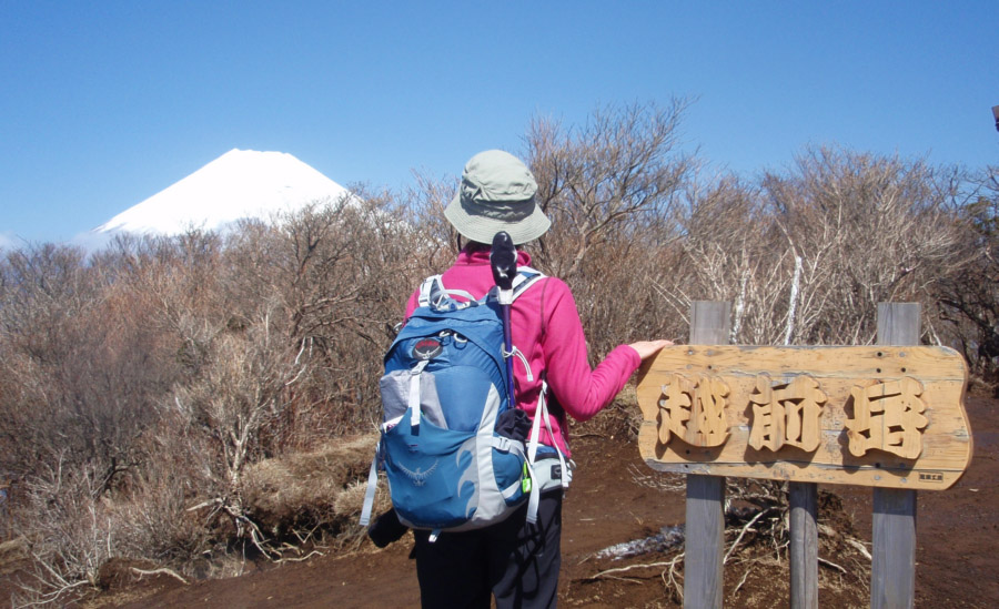 越前岳山頂からの富士山2009年