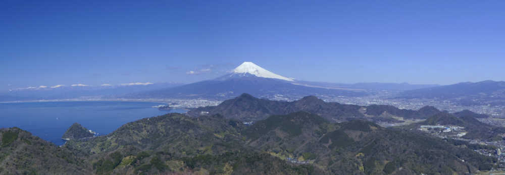 葛城山からの富士山がいる大展望　３
