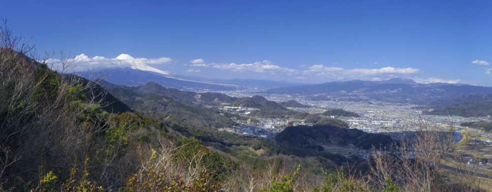城山山頂からの富士山
