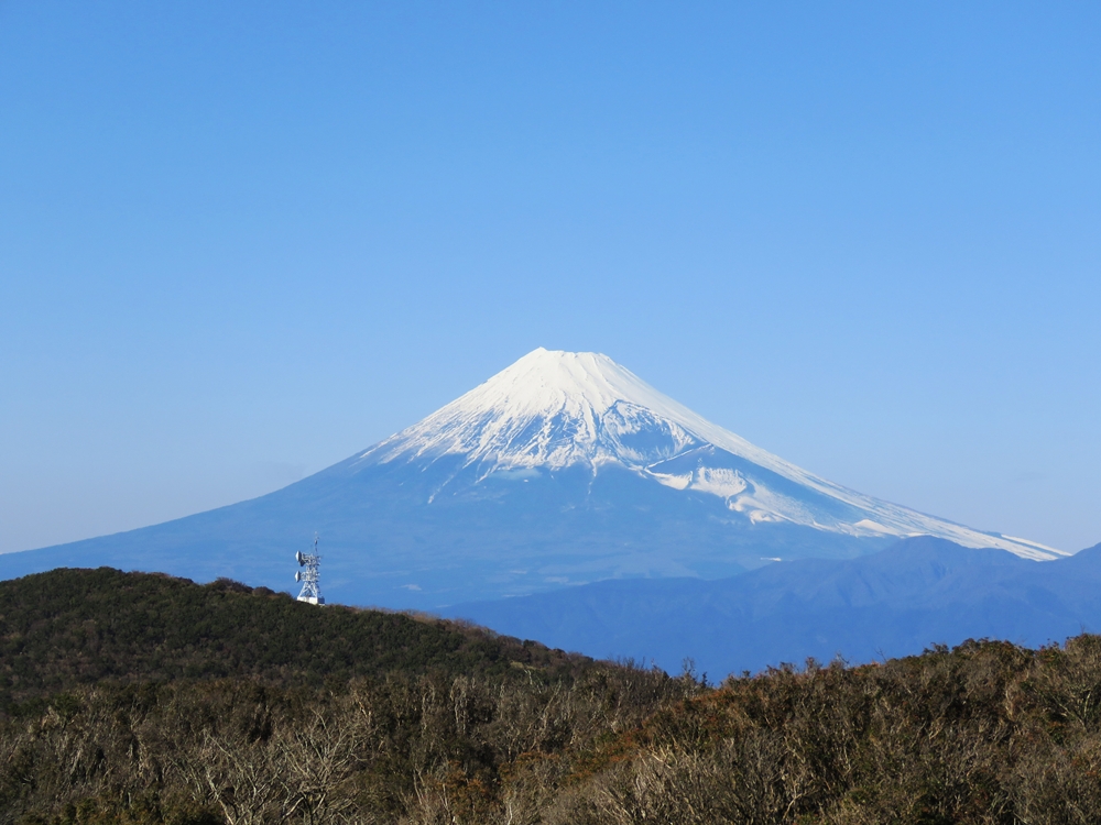 金冠山の上にいる富士山