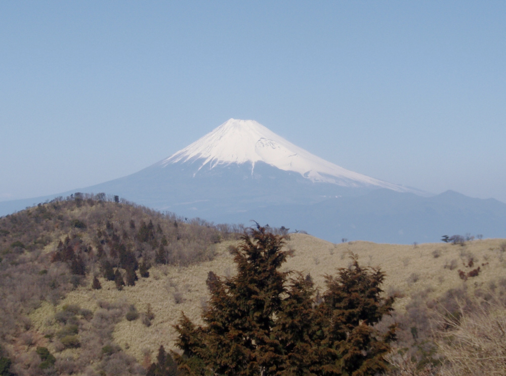 伽藍山中腹からの富士山