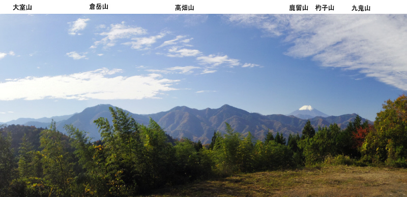 」の先の富士山展望地からの富士山