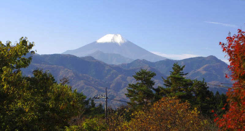君恋温泉からの富士山
